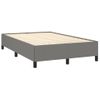 Vidaxl Estructura De Cama Tela Gris Oscuro 120x190 Cm