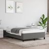 Vidaxl Estructura De Cama Tela Gris Oscuro 120x190 Cm