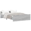 Vidaxl Estructura De Cama Con Cabecero Piecero Gris Sonoma 140x190 Cm