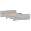 Vidaxl Estructura De Cama Con Cabecero Piecero Gris Sonoma 140x190 Cm