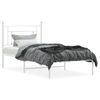 Vidaxl Estructura De Cama De Metal Con Cabecero Blanco 100x190 Cm