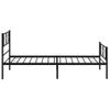 Vidaxl Estructura De Cama Con Cabecero Y Estribo Metal Negro 90x190 Cm