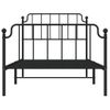 Vidaxl Estructura De Cama Con Cabecero Y Estribo Metal Negro 100x200cm