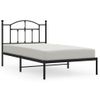 Vidaxl Estructura De Cama Con Cabecero Metal Negro 100x190 Cm