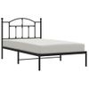 Vidaxl Estructura De Cama Con Cabecero Metal Negro 100x190 Cm