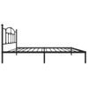 Vidaxl Estructura De Cama Con Cabecero Metal Negro 100x190 Cm