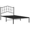 Vidaxl Estructura De Cama Con Cabecero Metal Negro 100x190 Cm