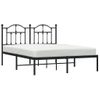 Vidaxl Estructura De Cama Con Cabecero Metal Negro 140x200 Cm