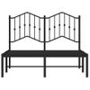 Vidaxl Estructura De Cama Con Cabecero Metal Negro 120x190 Cm