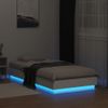 Vidaxl Estructura De Cama Con Luces Led Blanco 75x190 Cm