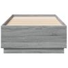 Vidaxl Estructura Cama Con Luces Led Madera Gris Sonoma 100x200 Cm