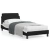 Vidaxl Cama Con Cabecero Cuero Sintético Negro Y Blanco 80x200 Cm