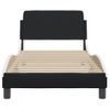 Vidaxl Cama Con Cabecero Cuero Sintético Negro Y Blanco 80x200 Cm