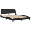 Vidaxl Estructura Cama Cabecero Cuero Sintético Negro Blanco 120x200cm