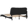 Vidaxl Estructura Cama Cabecero Cuero Sintético Negro Blanco 120x200cm