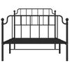 Vidaxl Estructura De Cama Con Cabecero Y Estribo Metal Negro 100x190cm