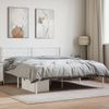 Vidaxl Estructura De Cama Con Cabecero Metal Blanca 160x200 Cm