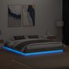 Vidaxl Estructura De Cama Con Luces Led Gris Sonoma 180x200 Cm