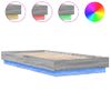 Vidaxl Estructura De Cama Con Luces Led Gris Sonoma 100x200 Cm