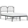 Vidaxl Estructura De Cama Con Cabecero Metal Negro 120x200 Cm