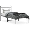 Vidaxl Estructura De Cama Con Cabecero Metal Negro 80x200 Cm