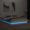 Vidaxl Estructura De Cama Con Luces Led Blanco 200x200 Cm