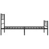 Vidaxl Estructura De Cama Con Cabecero Y Estribo Metal Negro 75x190 Cm