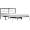 Vidaxl Estructura De Cama Con Cabecero Metal Negro 160x200 Cm