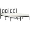 Vidaxl Estructura De Cama Con Cabecero Metal Negro 160x200 Cm