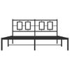 Vidaxl Estructura De Cama Con Cabecero Metal Negro 160x200 Cm