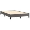 Vidaxl Estructura De Cama Cuero Sintético Gris 120x190 Cm