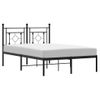 Vidaxl Estructura De Cama Con Cabecero Metal Negro 120x200 Cm