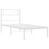 Vidaxl Estructura De Cama De Metal Con Cabecero Blanco 100x190 Cm