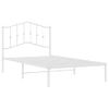 Vidaxl Estructura De Cama De Metal Con Cabecero Blanco 100x190 Cm