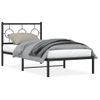 Vidaxl Estructura De Cama Con Cabecero Metal Negro 90x190 Cm