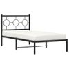 Vidaxl Estructura De Cama Con Cabecero Metal Negro 90x190 Cm