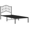 Vidaxl Estructura De Cama Con Cabecero Metal Negro 90x190 Cm