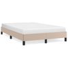 Vidaxl Estructura De Cama Cuero Sintético Color Capuchino 120x190 Cm Marrón