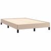 Vidaxl Estructura De Cama Cuero Sintético Color Capuchino 120x190 Cm Marrón