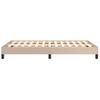 Vidaxl Estructura De Cama Cuero Sintético Color Capuchino 120x190 Cm Marrón