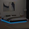 Vidaxl Estructura De Cama Con Luces Led Negro 200x200 Cm