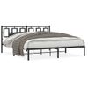 Vidaxl Estructura De Cama Con Cabecero Metal Negro 180x200 Cm