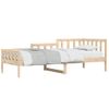 Vidaxl Sofá Cama Madera Maciza De Pino 90x190 Cm Marrón