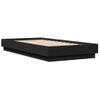 Vidaxl Estructura De Cama Con Luces Led Negro 90x190 Cm