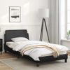 Vidaxl Estructura De Cama Con Cabecero Cuero Sintético Negro 90x200 Cm