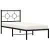 Vidaxl Estructura De Cama Con Cabecero Metal Negro 80x200 Cm