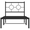 Vidaxl Estructura De Cama Con Cabecero Metal Negro 80x200 Cm