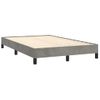 Vidaxl Estructura De Cama Terciopelo Gris Claro 120x190 Cm