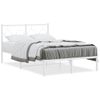 Vidaxl Estructura De Cama De Metal Con Cabecero Blanca 120x190 Cm