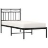 Vidaxl Estructura De Cama Con Cabecero Metal Negro 80x200 Cm